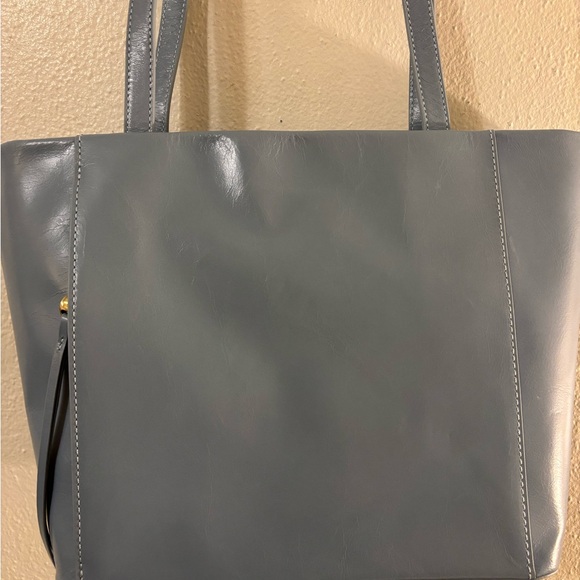 Light Blue Hobo Leather Tote Bag NWT - Picture 3 of 11